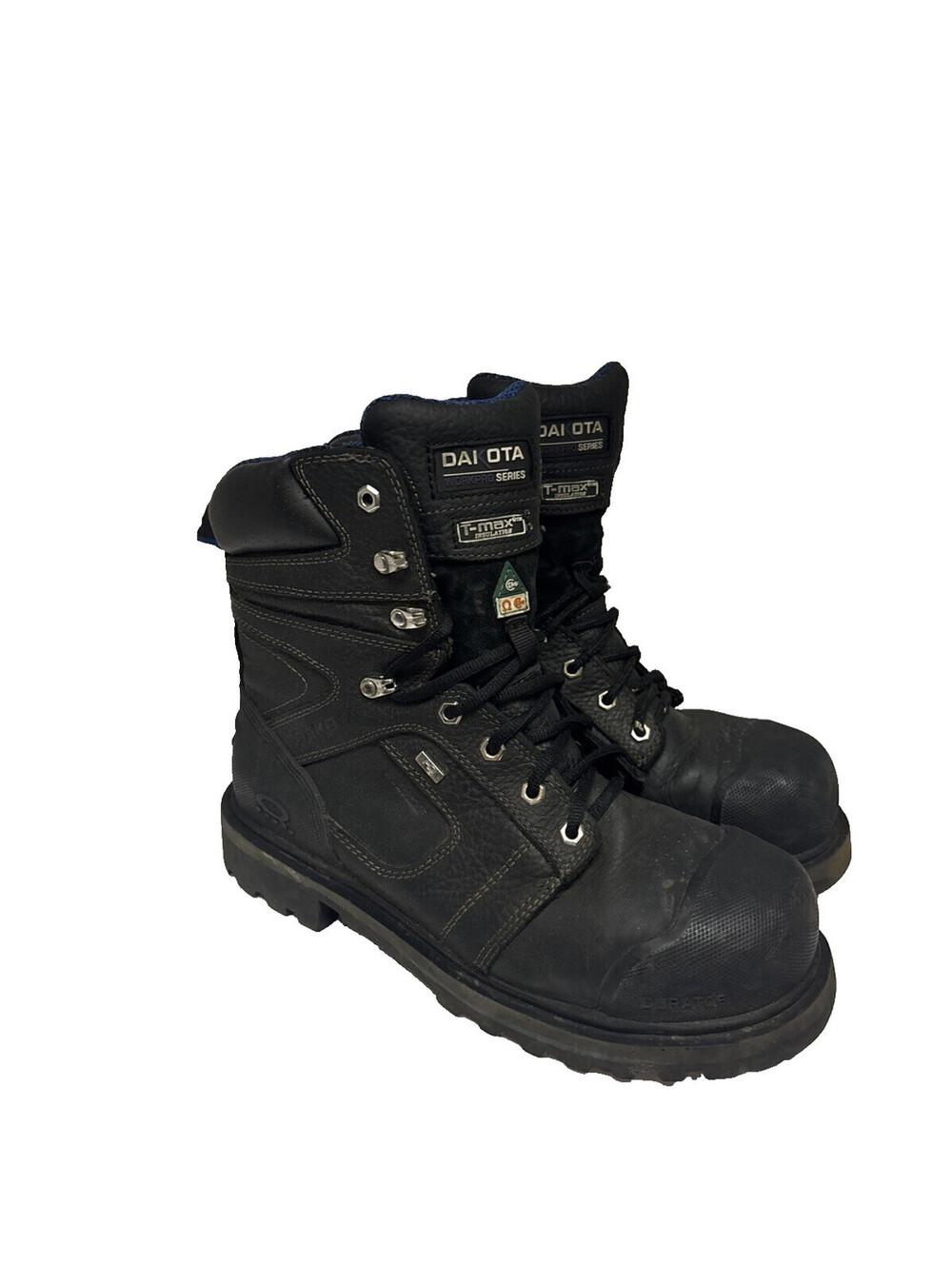 DAKOTA Men's 557 8" STCP HD3 Vibram Work Boots Black Size 10M